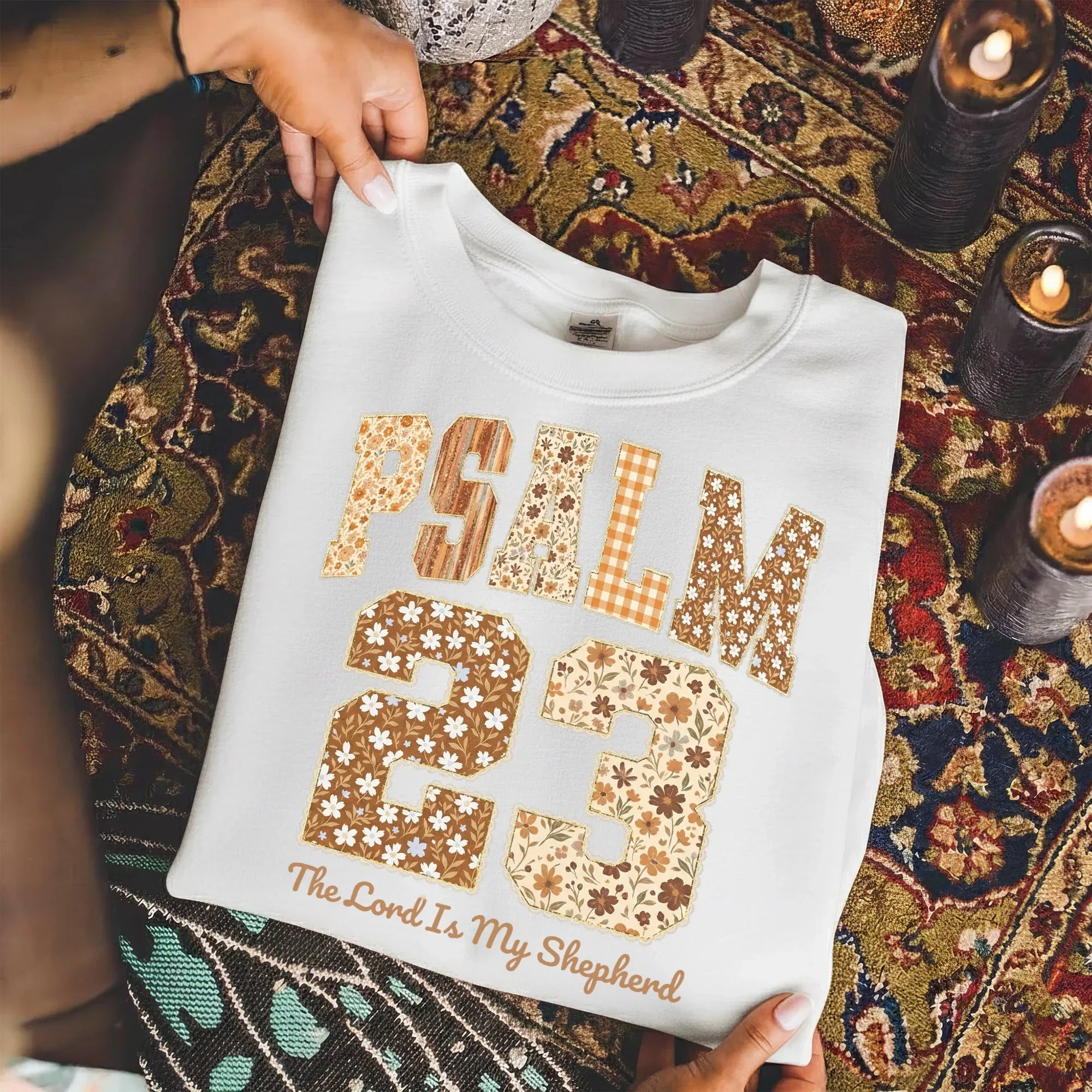 Psalm 23 - Pattern Christian - Unisex Tshirt / Hoodie / Sweatshirt - Faith Guided Life