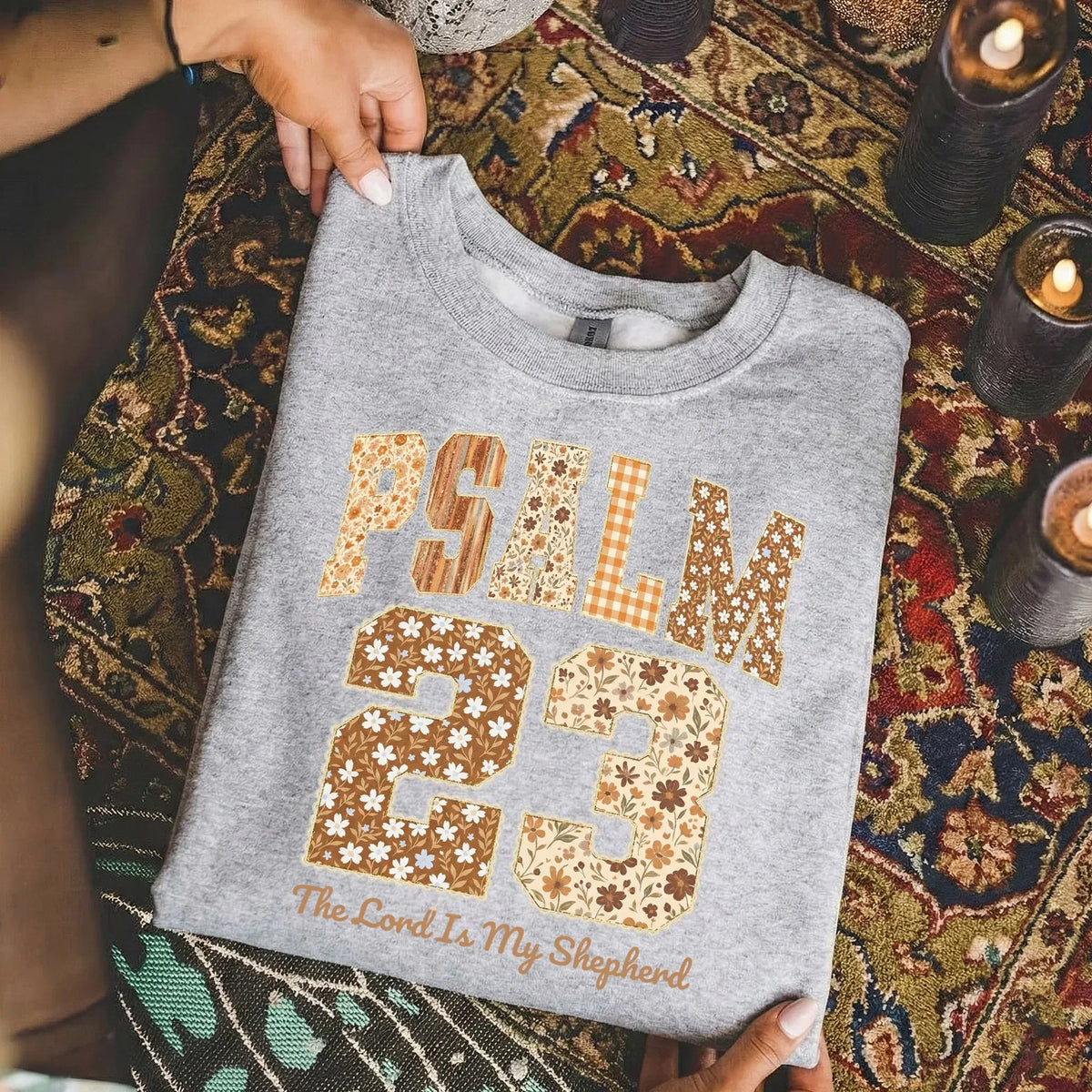 Psalm 23 - Pattern Christian - Unisex Tshirt / Hoodie / Sweatshirt - Faith Guided Life