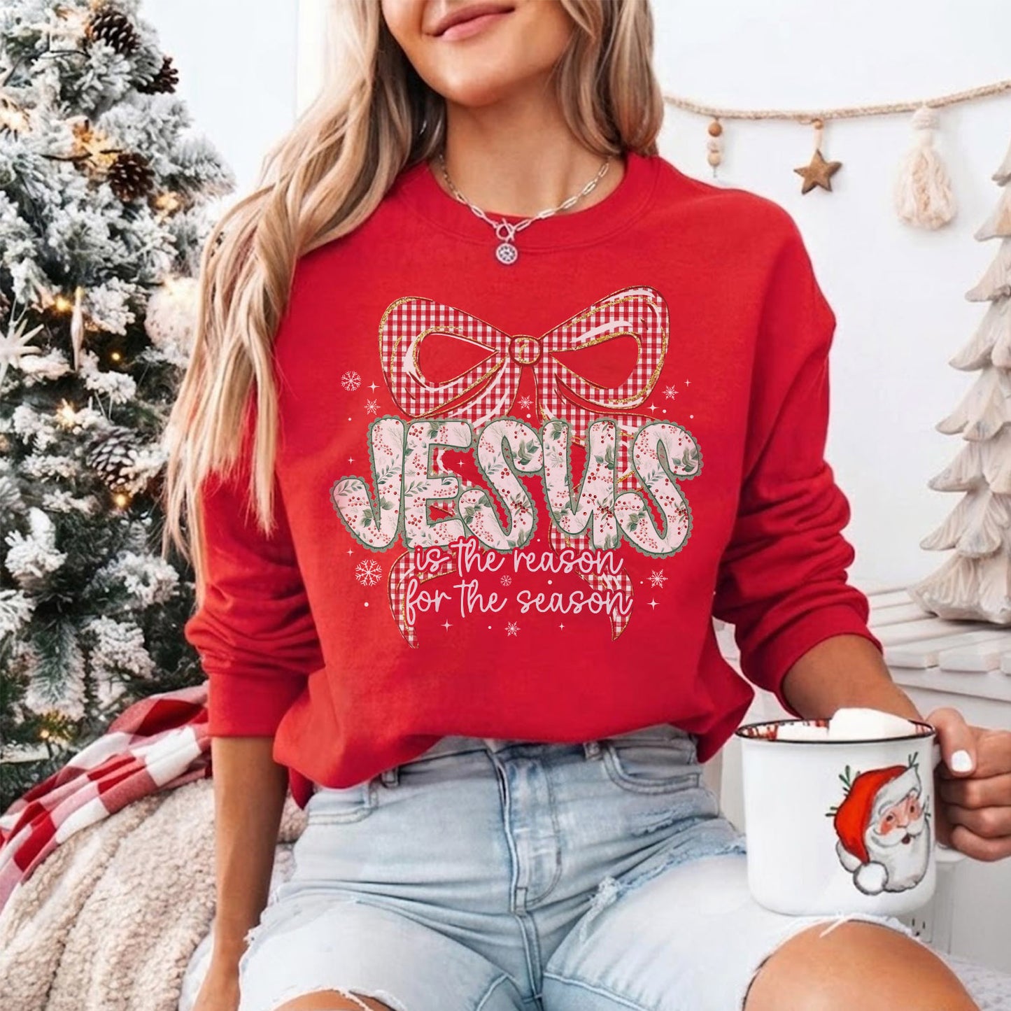 Jesus Is The Reason For A Season - Merry Christmas - Unisex Tshirt / Hoodie / Sweatshirt