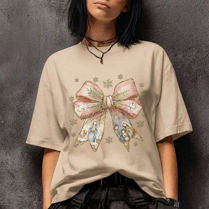 Jesus Christmas Coquette Bow - Merry Christmas - Unisex Tshirt / Hoodie / Sweatshirt
