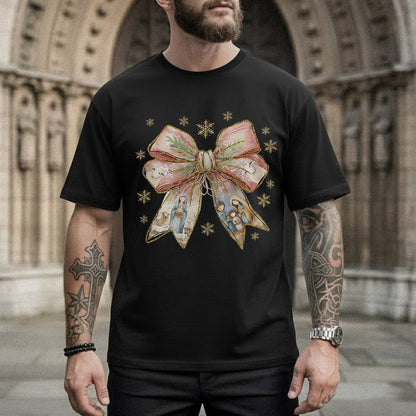 Jesus Christmas Coquette Bow - Merry Christmas - Unisex Tshirt / Hoodie / Sweatshirt