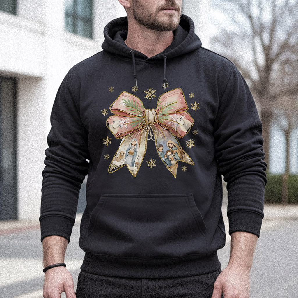 Jesus Christmas Coquette Bow - Merry Christmas - Unisex Tshirt / Hoodie / Sweatshirt