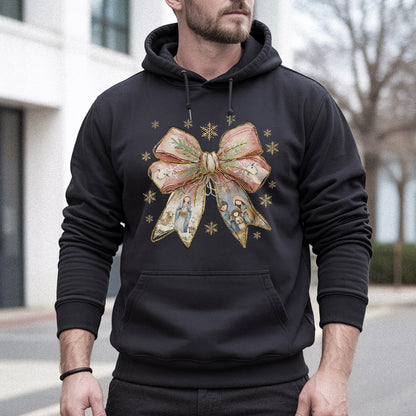 Jesus Christmas Coquette Bow - Merry Christmas - Unisex Tshirt / Hoodie / Sweatshirt