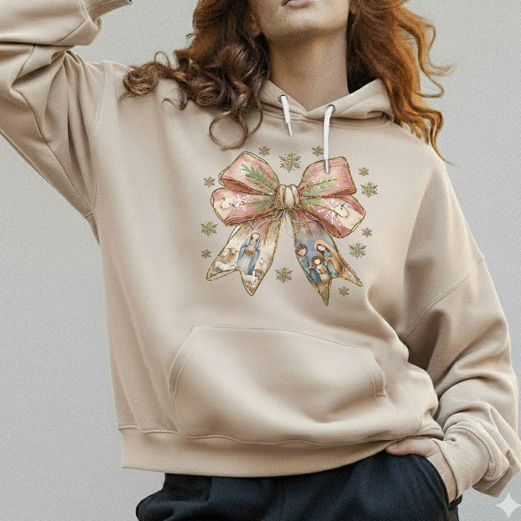 Jesus Christmas Coquette Bow - Merry Christmas - Unisex Tshirt / Hoodie / Sweatshirt