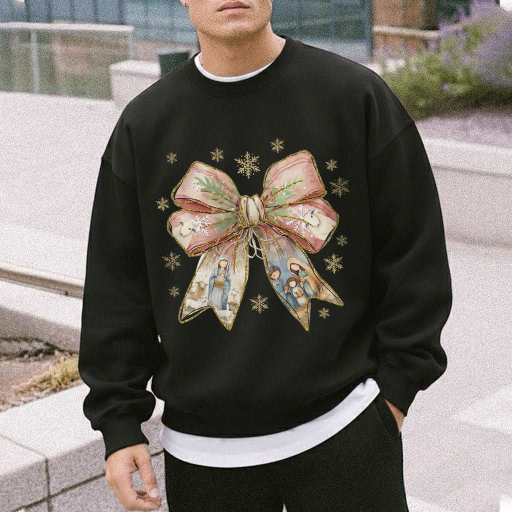 Jesus Christmas Coquette Bow - Merry Christmas - Unisex Tshirt / Hoodie / Sweatshirt