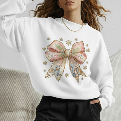 Jesus Christmas Coquette Bow - Merry Christmas - Unisex Tshirt / Hoodie / Sweatshirt