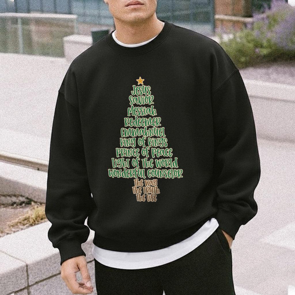 Jesus Names Christmas Tree- Merry Christmas - Unisex Tshirt / Hoodie / Sweatshirt - Faith Guided Life