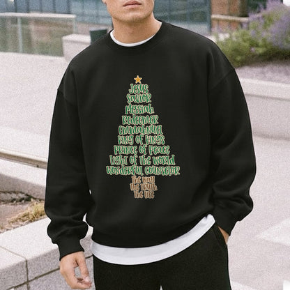 Jesus Names Christmas Tree- Merry Christmas - Unisex Tshirt / Hoodie / Sweatshirt