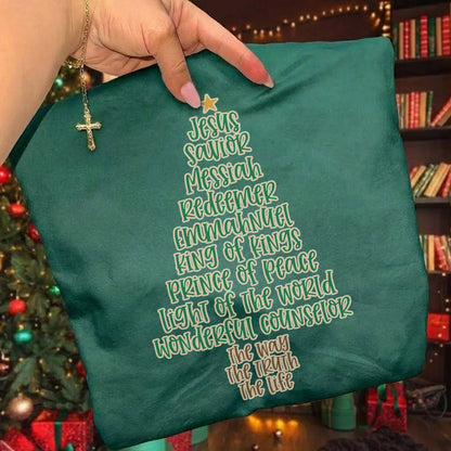 Jesus Names Christmas Tree- Merry Christmas - Unisex Tshirt / Hoodie / Sweatshirt