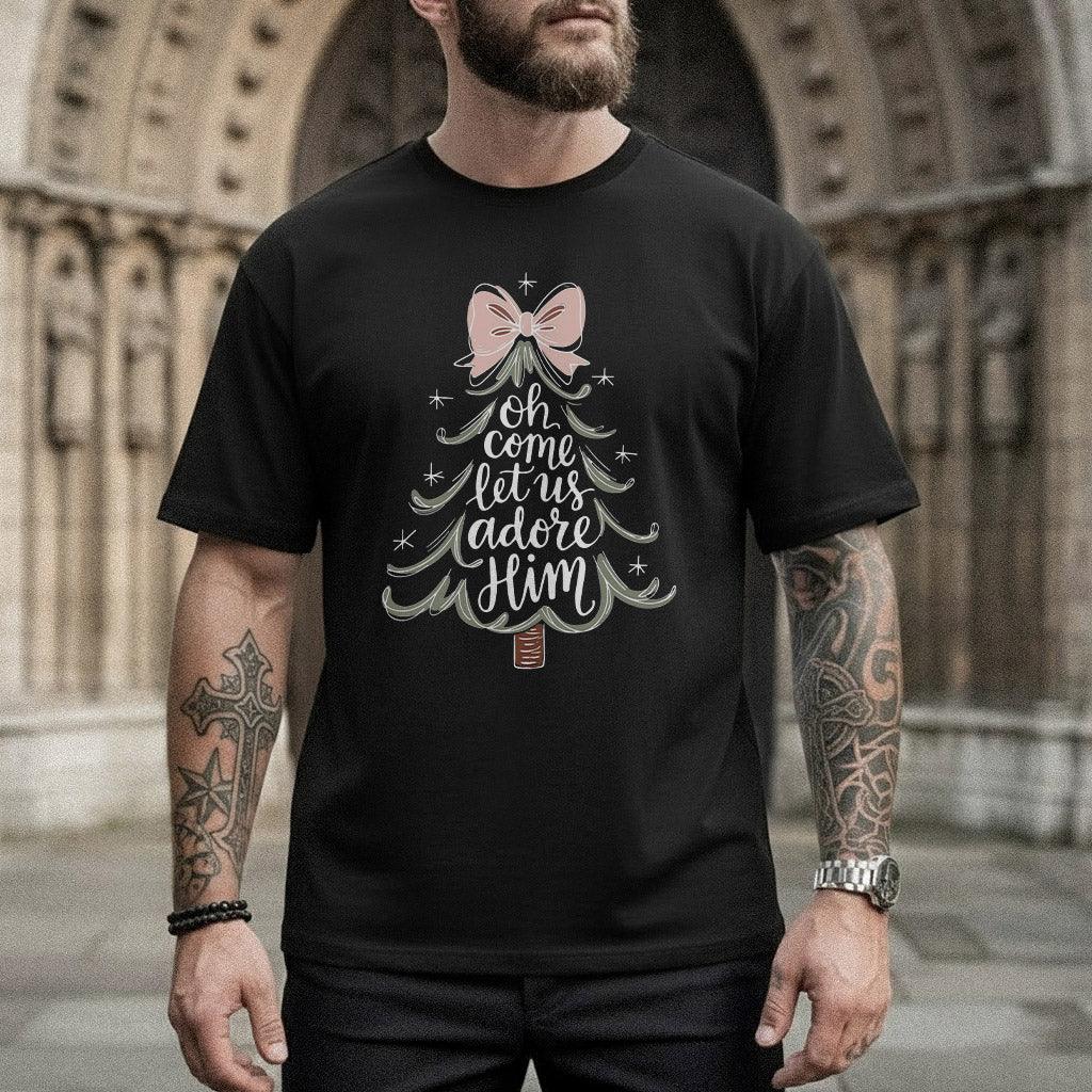 Oh Come Let Us Adore Him - Merry Christmas - Unisex Tshirt / Hoodie / Sweatshirt - Faith Guided Life