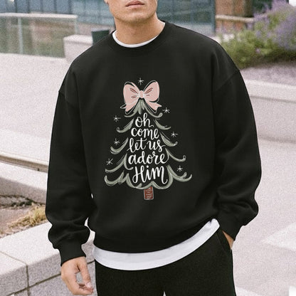 Oh Come Let Us Adore Him - Merry Christmas - Unisex Tshirt / Hoodie / Sweatshirt