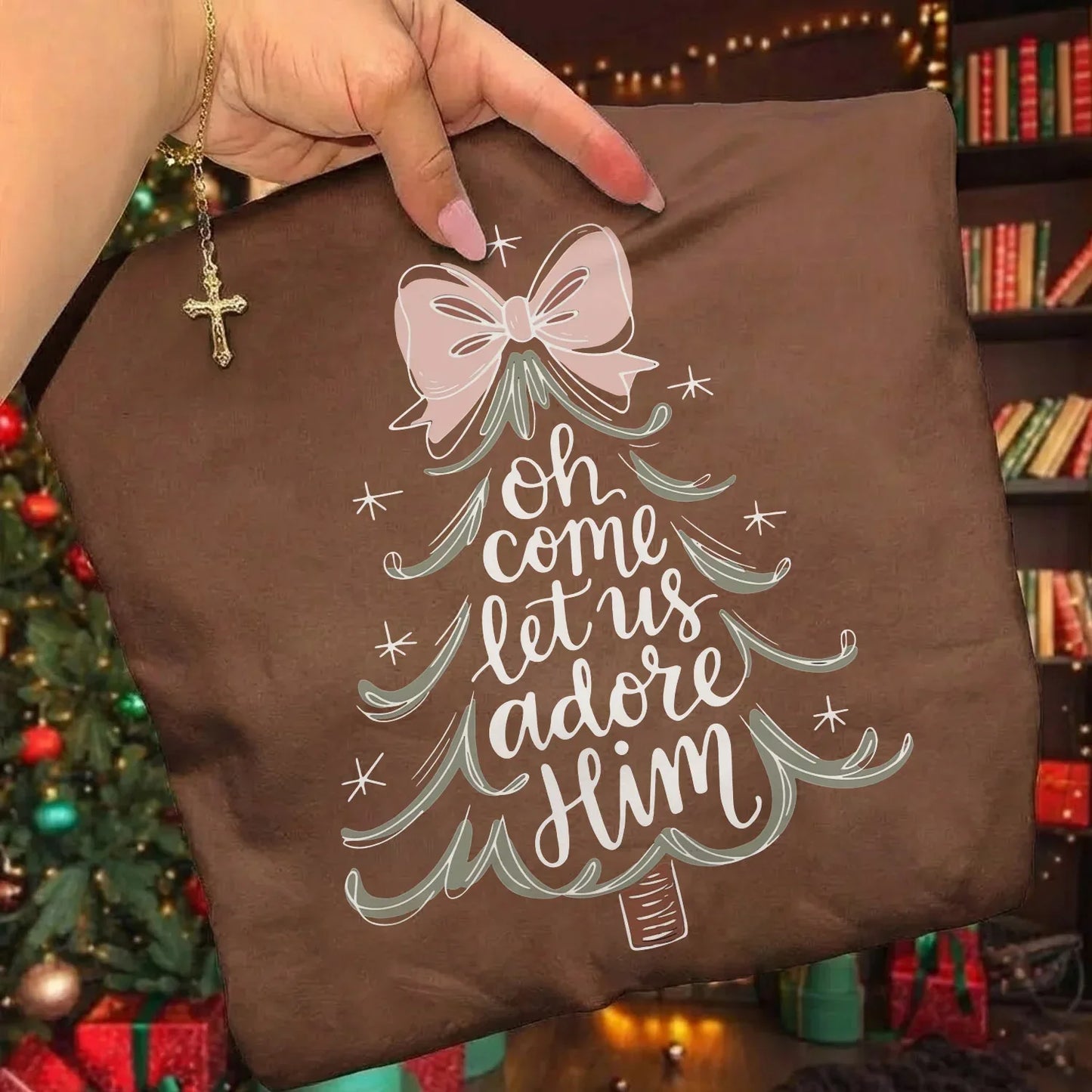 Oh Come Let Us Adore Him - Merry Christmas - Unisex Tshirt / Hoodie / Sweatshirt - Faith Guided Life