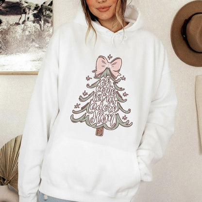 Oh Come Let Us Adore Him - Merry Christmas - Unisex Tshirt / Hoodie / Sweatshirt