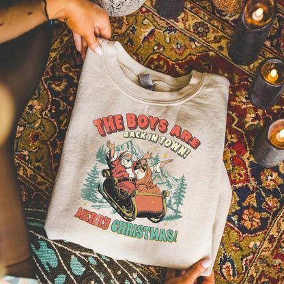 The Boys Are Back in Town - Merry Christmas - Unisex Tshirt / Hoodie / Sweatshirt