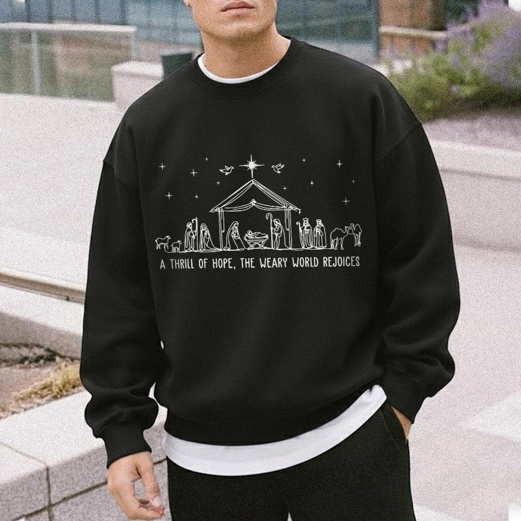 Christian Nativity Scene - Merry Christmas - Unisex Tshirt / Hoodie / Sweatshirt - Faith Guided Life