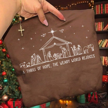 Christian Nativity Scene - Merry Christmas - Unisex Tshirt / Hoodie / Sweatshirt