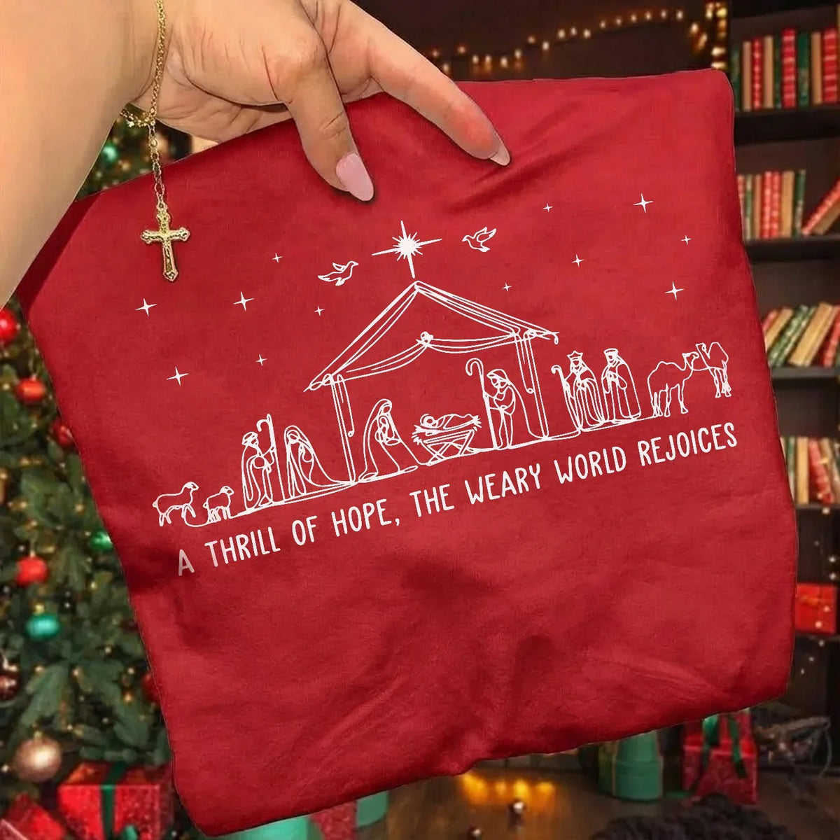 Christian Nativity Scene - Merry Christmas - Unisex Tshirt / Hoodie / Sweatshirt - Faith Guided Life