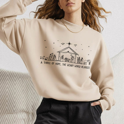 Christian Nativity Scene - Merry Christmas - Unisex Tshirt / Hoodie / Sweatshirt