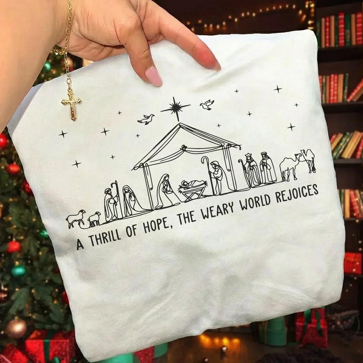 Christian Nativity Scene - Merry Christmas - Unisex Tshirt / Hoodie / Sweatshirt - Faith Guided Life