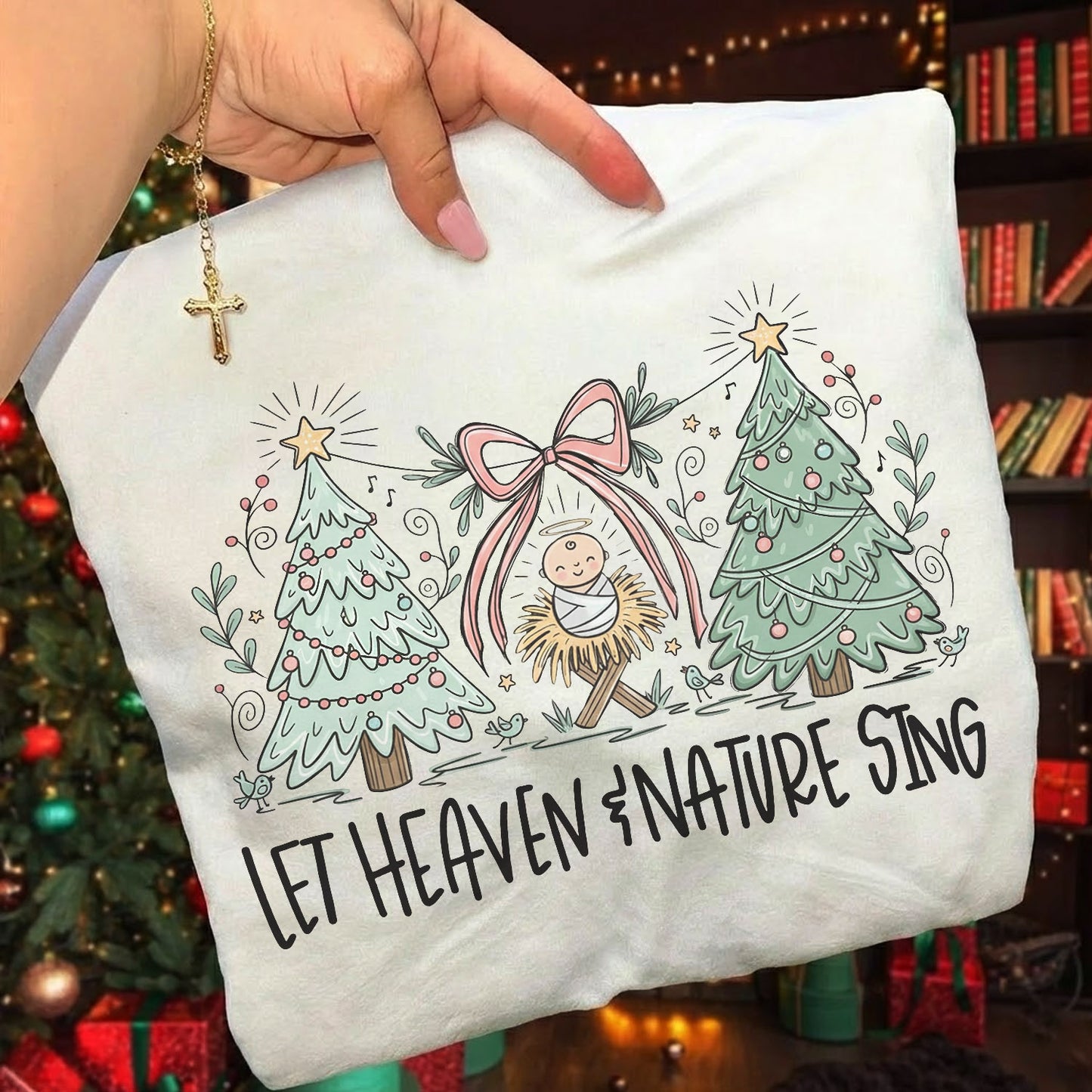 Heaven and Nature Sing - Merry Christmas - Unisex Tshirt / Hoodie / Sweatshirt