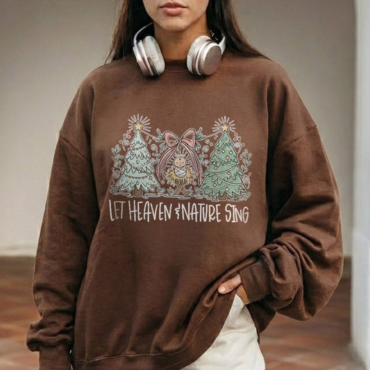 Heaven and Nature Sing - Merry Christmas - Unisex Tshirt / Hoodie / Sweatshirt