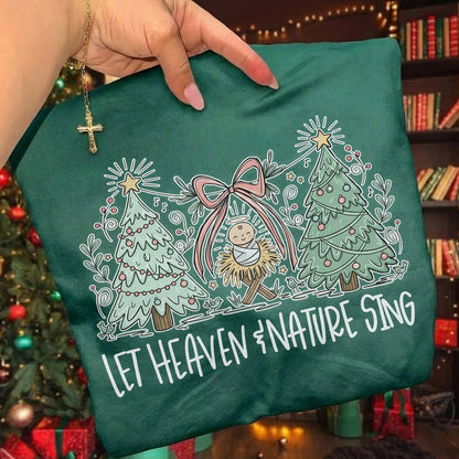 Heaven and Nature Sing - Merry Christmas - Unisex Tshirt / Hoodie / Sweatshirt
