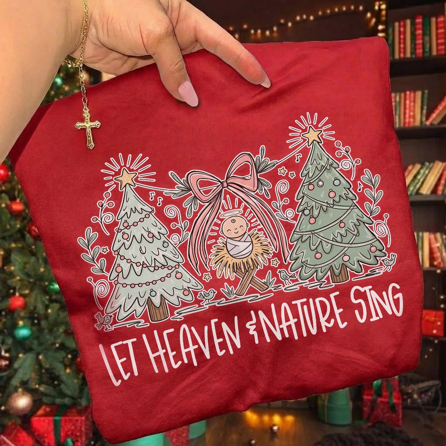 Heaven and Nature Sing - Merry Christmas - Unisex Tshirt / Hoodie / Sweatshirt