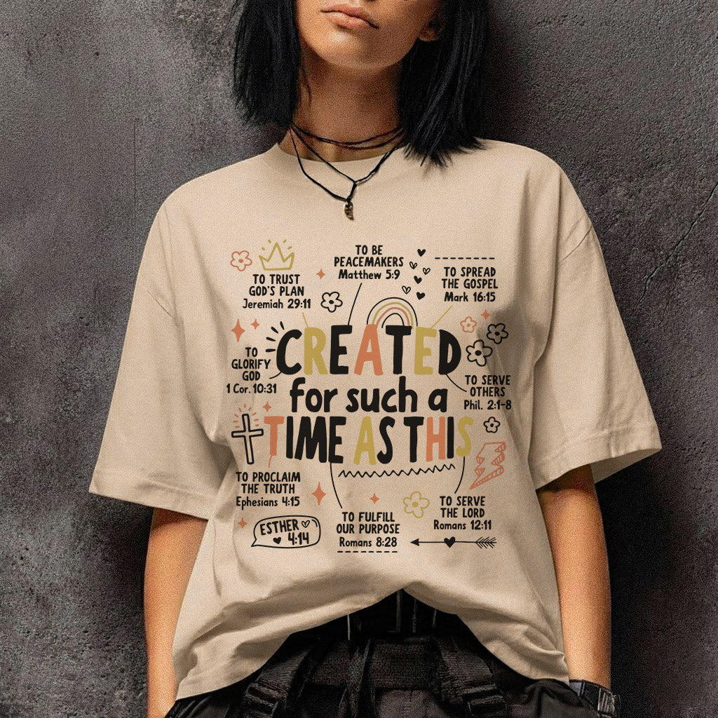 Created For Such a Time as This - Christian Doodle - Unisex Tshirt / Hoodie / Sweatshirt