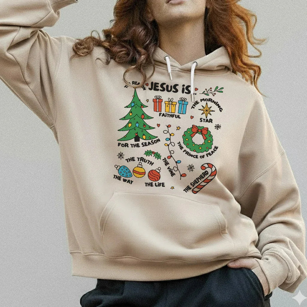 Jesus is The Reason - Christian Doodle - Unisex Tshirt / Hoodie / Sweatshirt - Faith Guided Life