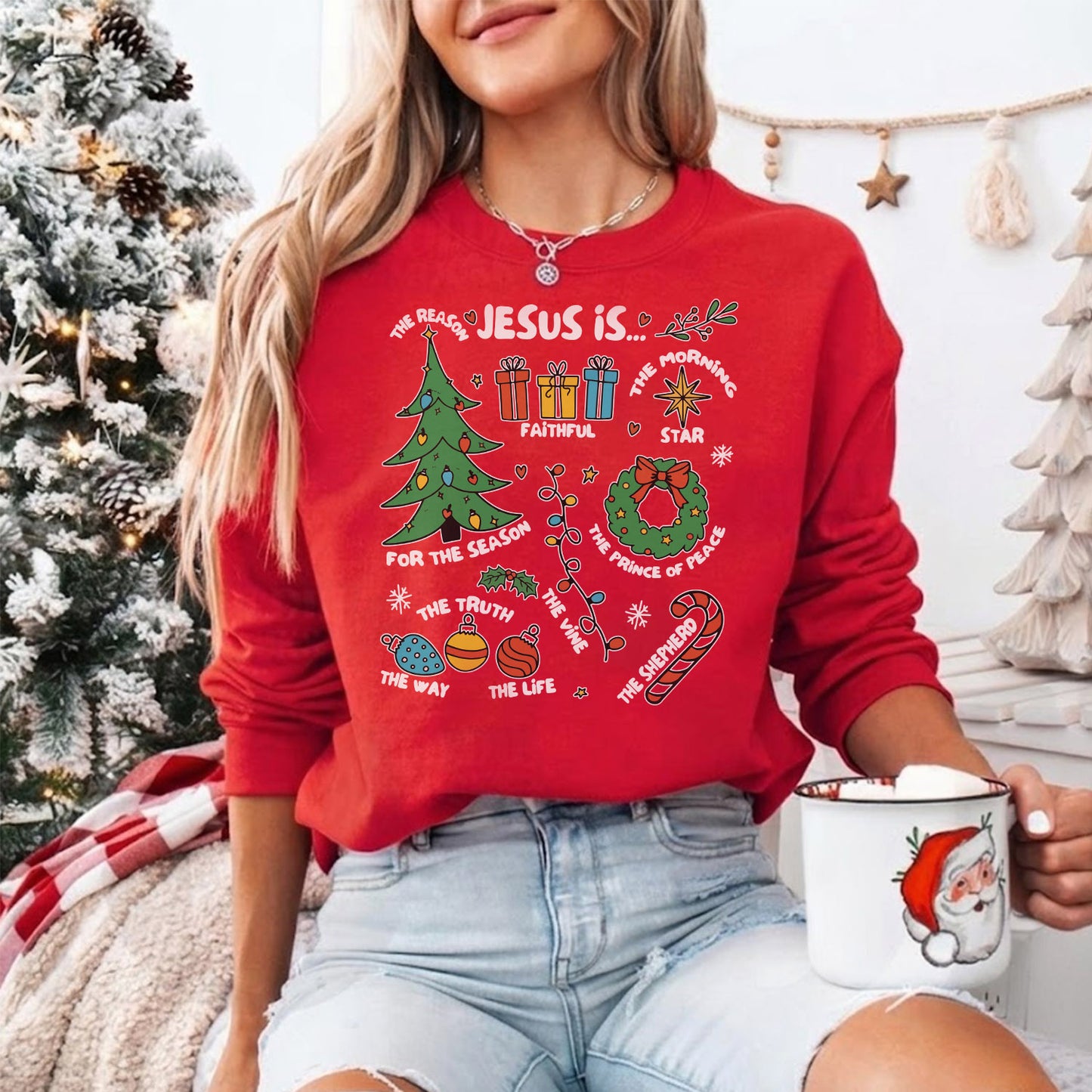 Jesus is The Reason - Christian Doodle - Unisex Tshirt / Hoodie / Sweatshirt