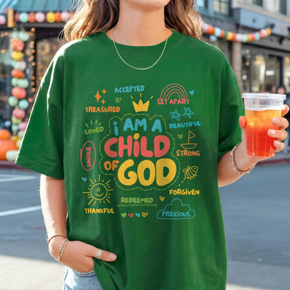 [COMFORT T-SHIRT]God’s Beloved Child – God Say I Am - Faith Guided Life