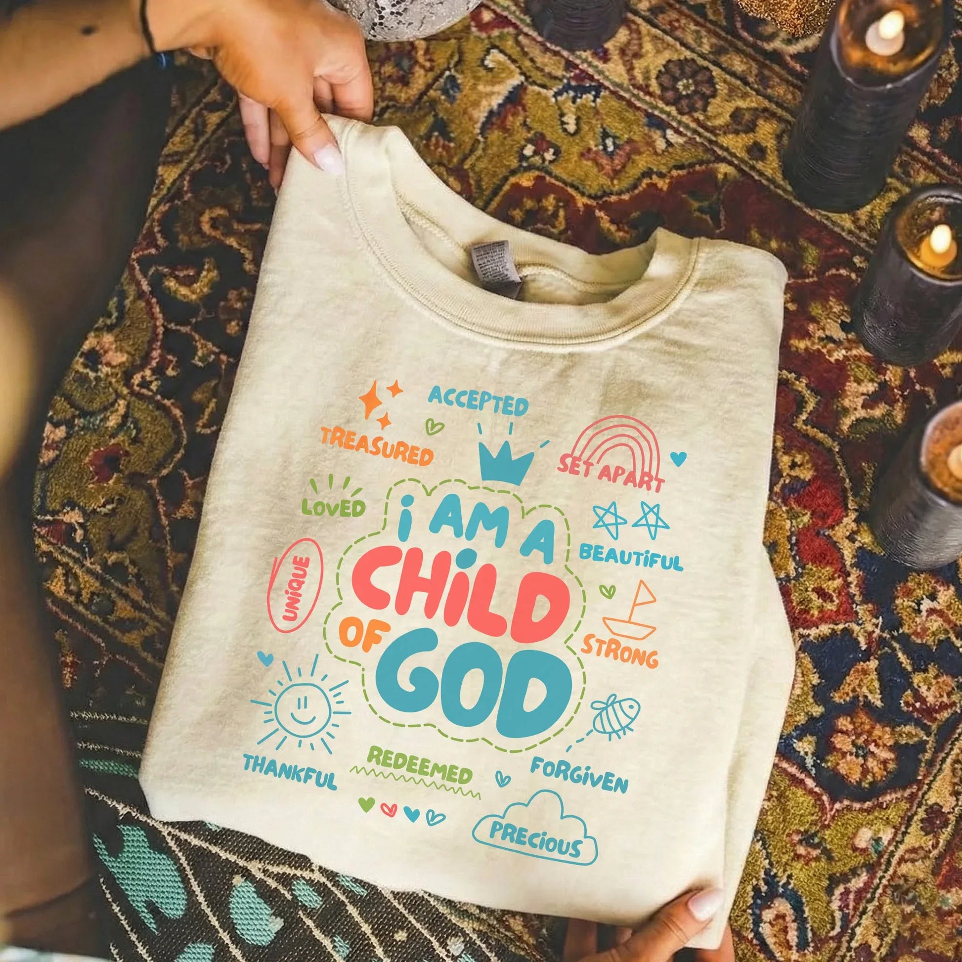 [COMFORT T-SHIRT]God’s Beloved Child – God Say I Am - Faith Guided Life