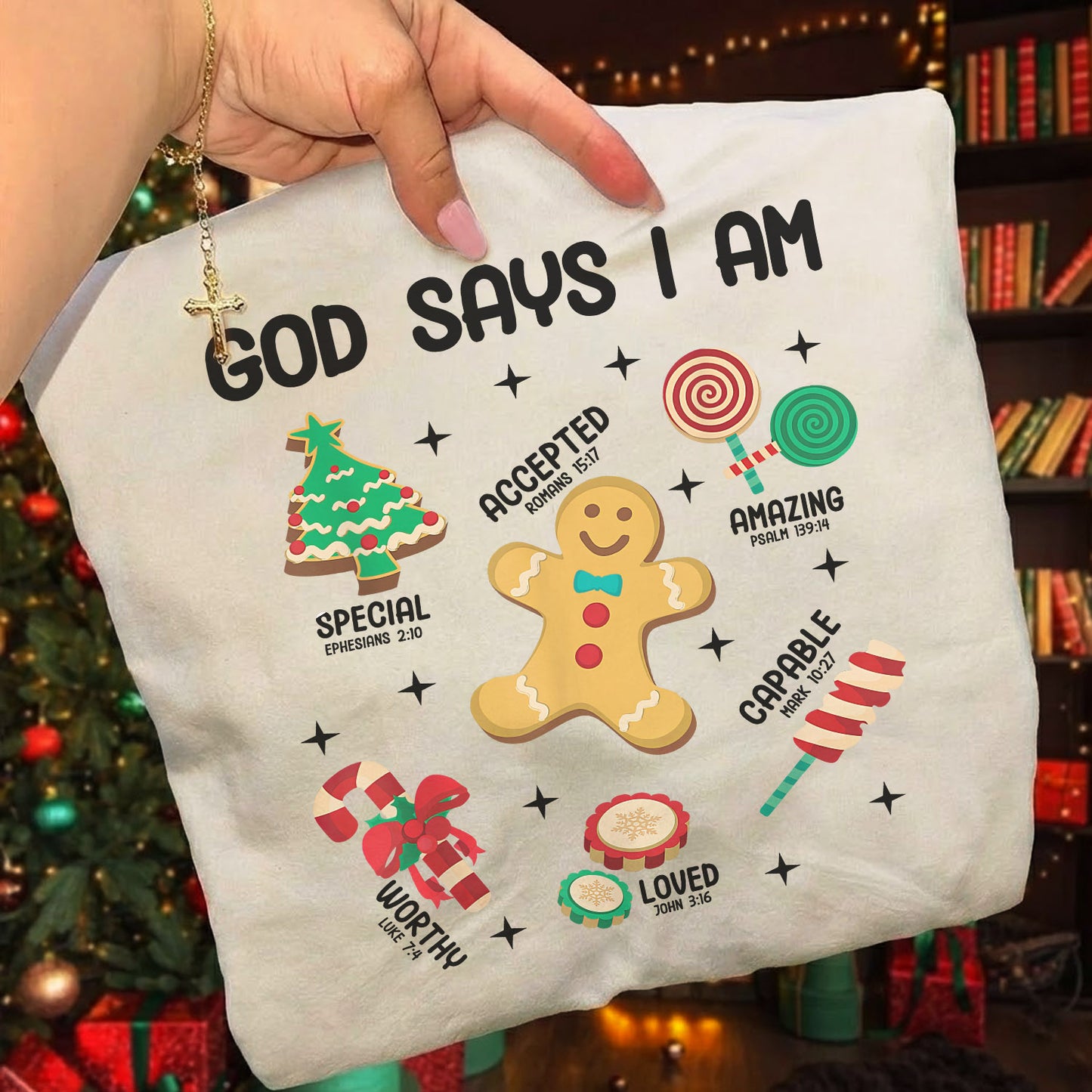 Light of Christmas - God Say I Am – Kid & Unisex Tshirt / Hoodie / Sweatshirt