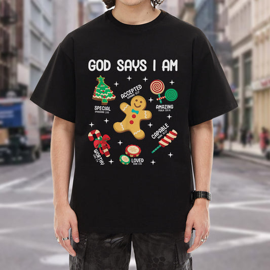 Light of Christmas - God Say I Am – Kid & Unisex Tshirt / Hoodie / Sweatshirt