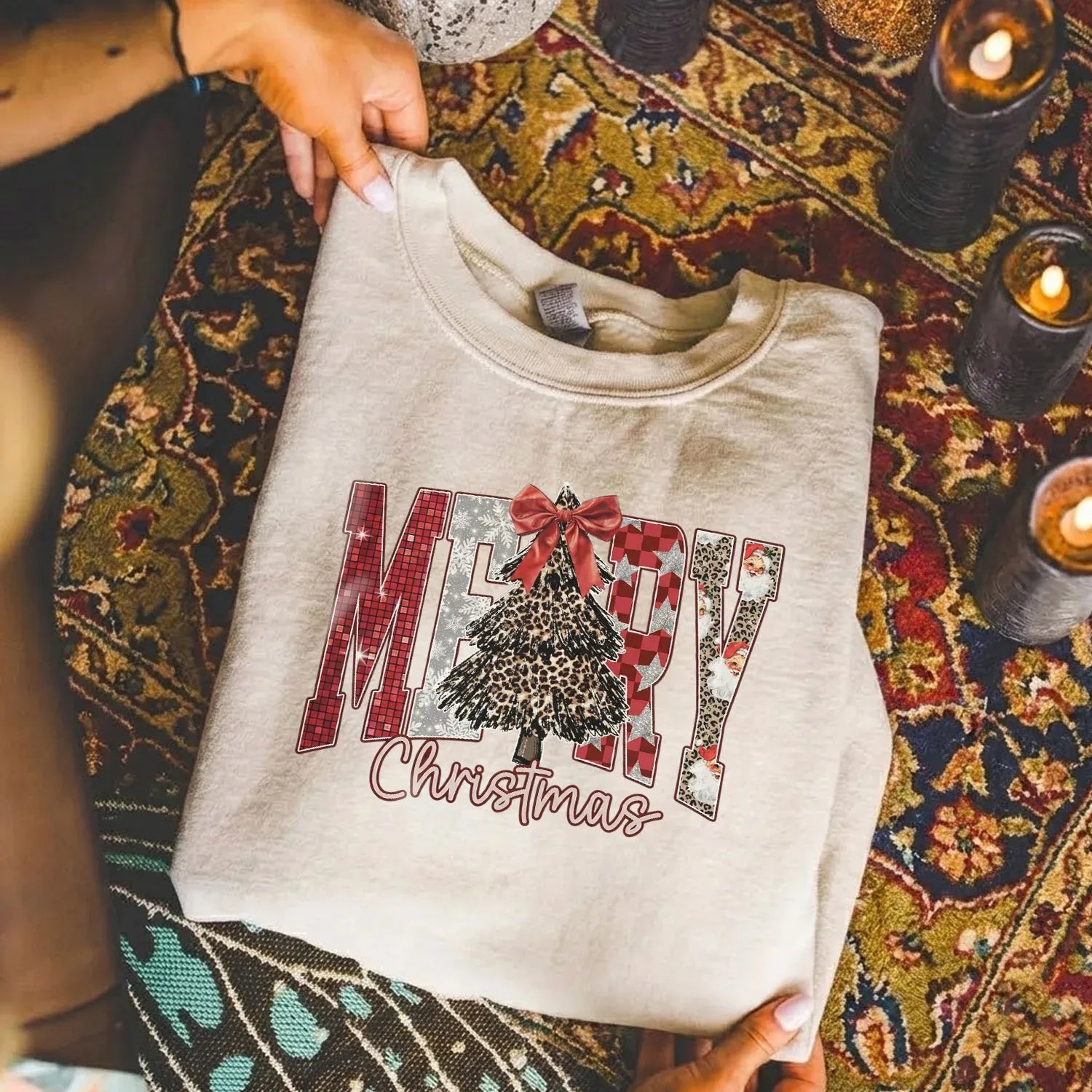 Merry Christmas – Pattern – Unisex Tshirt / Hoodie / Sweatshirt - Faith Guided Life