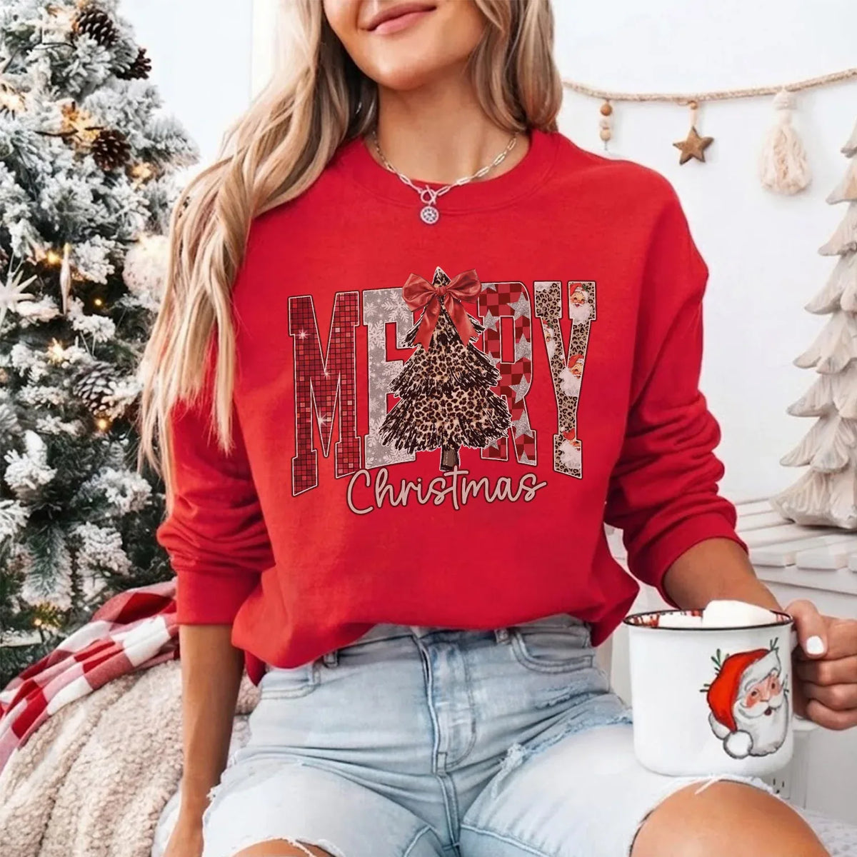 Merry Christmas – Pattern – Unisex Tshirt / Hoodie / Sweatshirt - Faith Guided Life