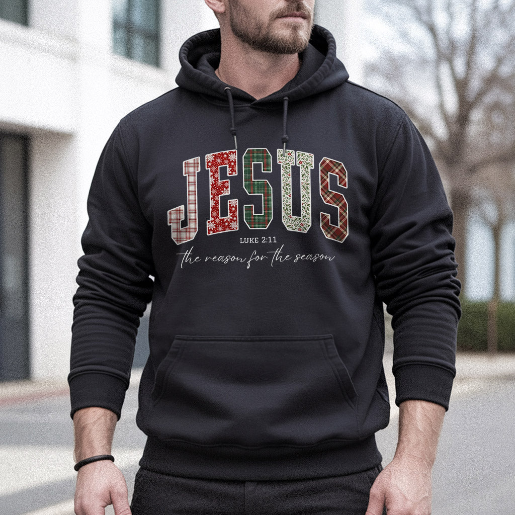 Jesus Is The Reason For The Season Pattern Design - Merry Christmas - Unisex Tshirt / Hoodie / Sweatshirt