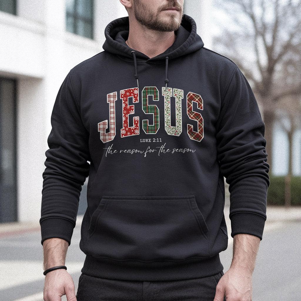 Jesus Is The Reason For The Season Pattern Design - Merry Christmas - Unisex Tshirt / Hoodie / Sweatshirt - Faith Guided Life