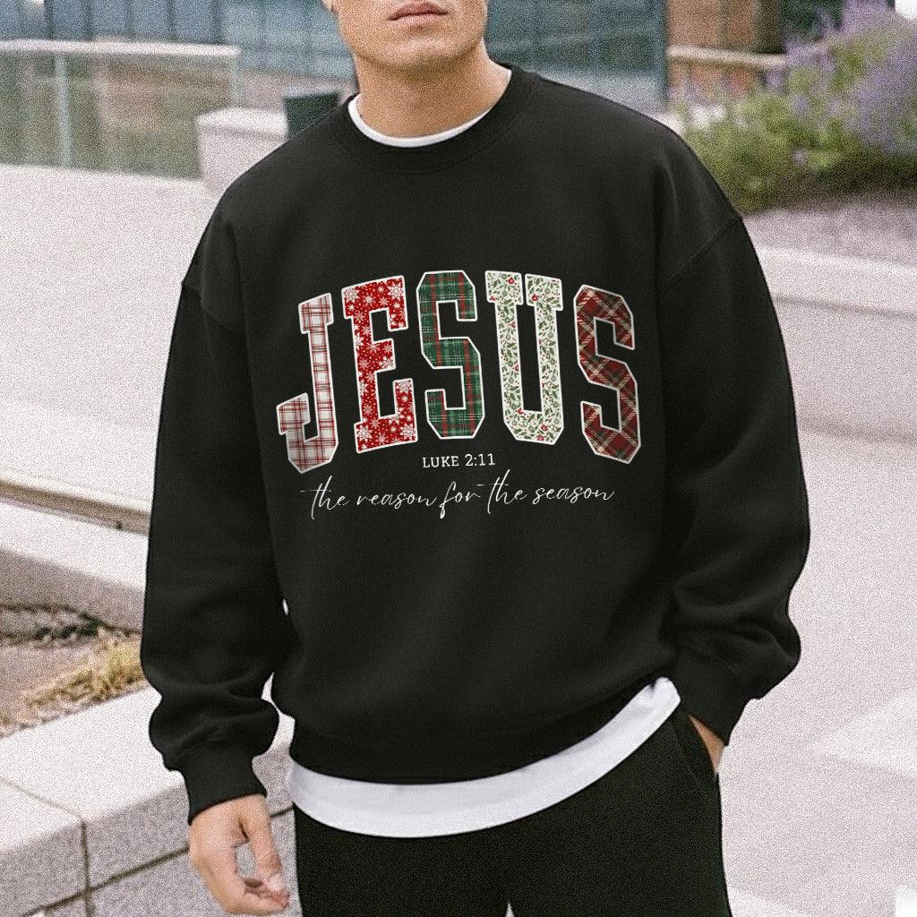 Jesus Is The Reason For The Season Pattern Design - Merry Christmas - Unisex Tshirt / Hoodie / Sweatshirt - Faith Guided Life