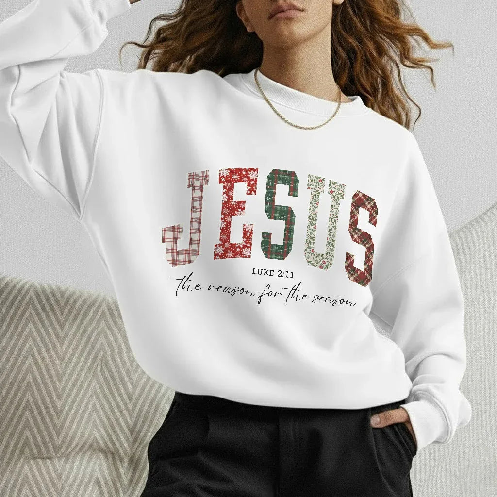 Jesus Is The Reason For The Season Pattern Design - Merry Christmas - Unisex Tshirt / Hoodie / Sweatshirt - Faith Guided Life