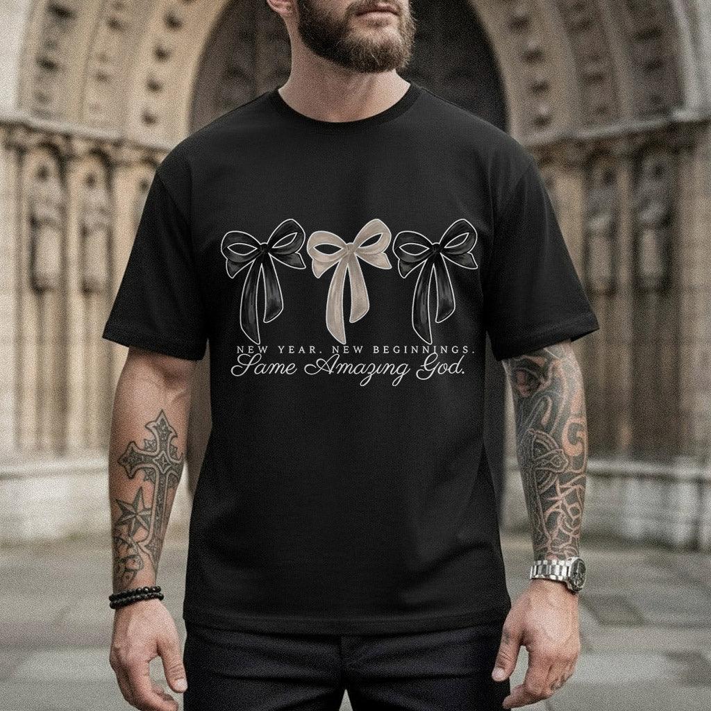 New Year New Beginnings Same Amazing God – New Year In God – Unisex T-shirt / Hoodie / Sweatshirt - Faith Guided Life