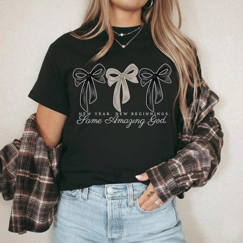 New Year New Beginnings Same Amazing God – New Year In God – Unisex T-shirt / Hoodie / Sweatshirt - Faith Guided Life