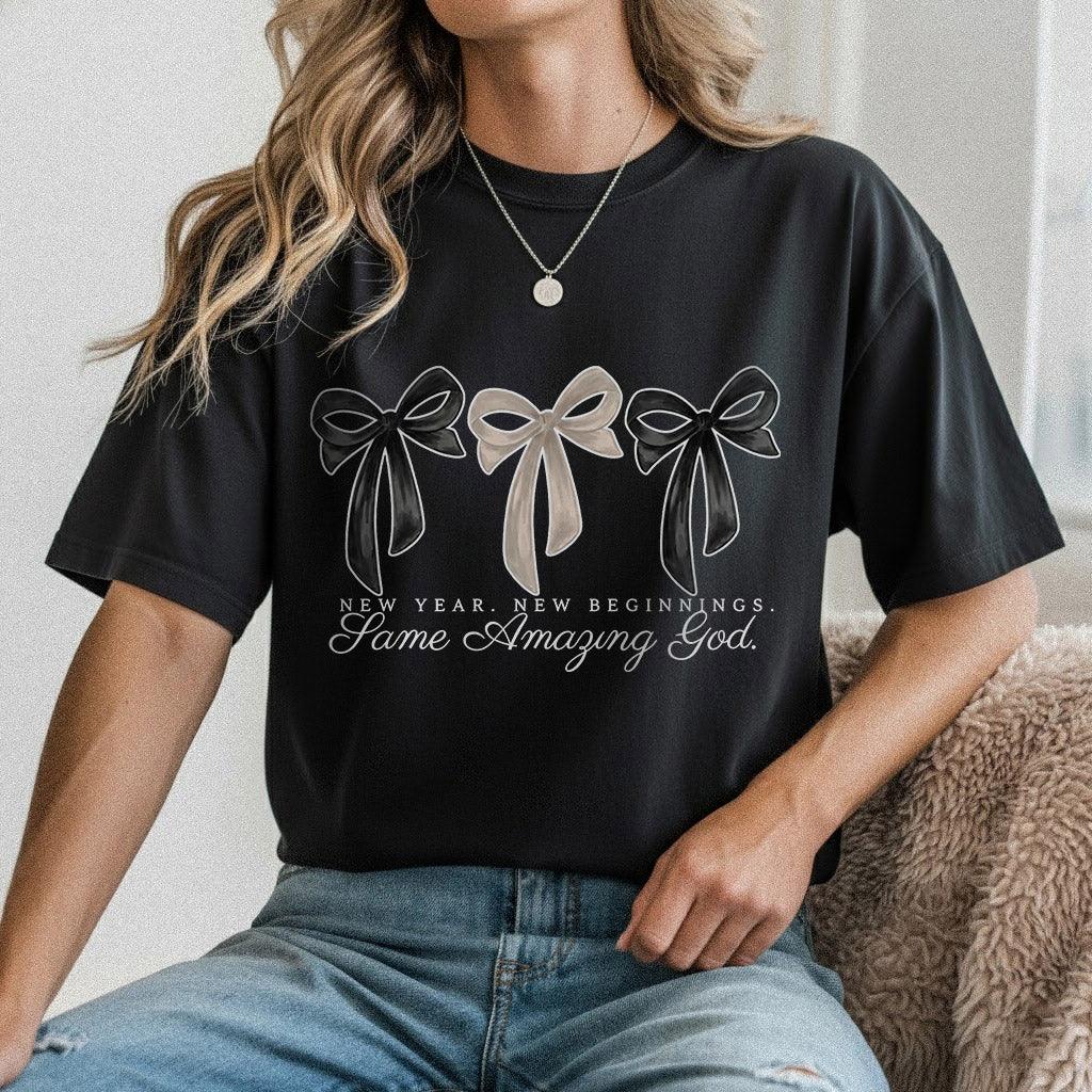 New Year New Beginnings Same Amazing God – New Year In God – Unisex T-shirt / Hoodie / Sweatshirt - Faith Guided Life