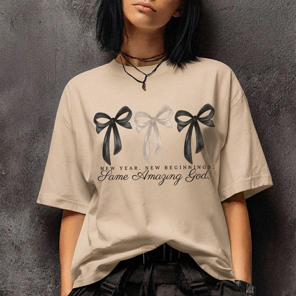 New Year New Beginnings Same Amazing God – New Year In God – Unisex T-shirt / Hoodie / Sweatshirt - Faith Guided Life
