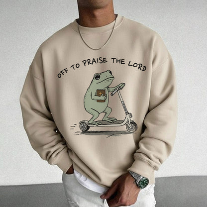 Off to Praise the Lord – Frog Scooter Design - New Year in God – Unisex T-shirt / Hoodie / Sweatshirt