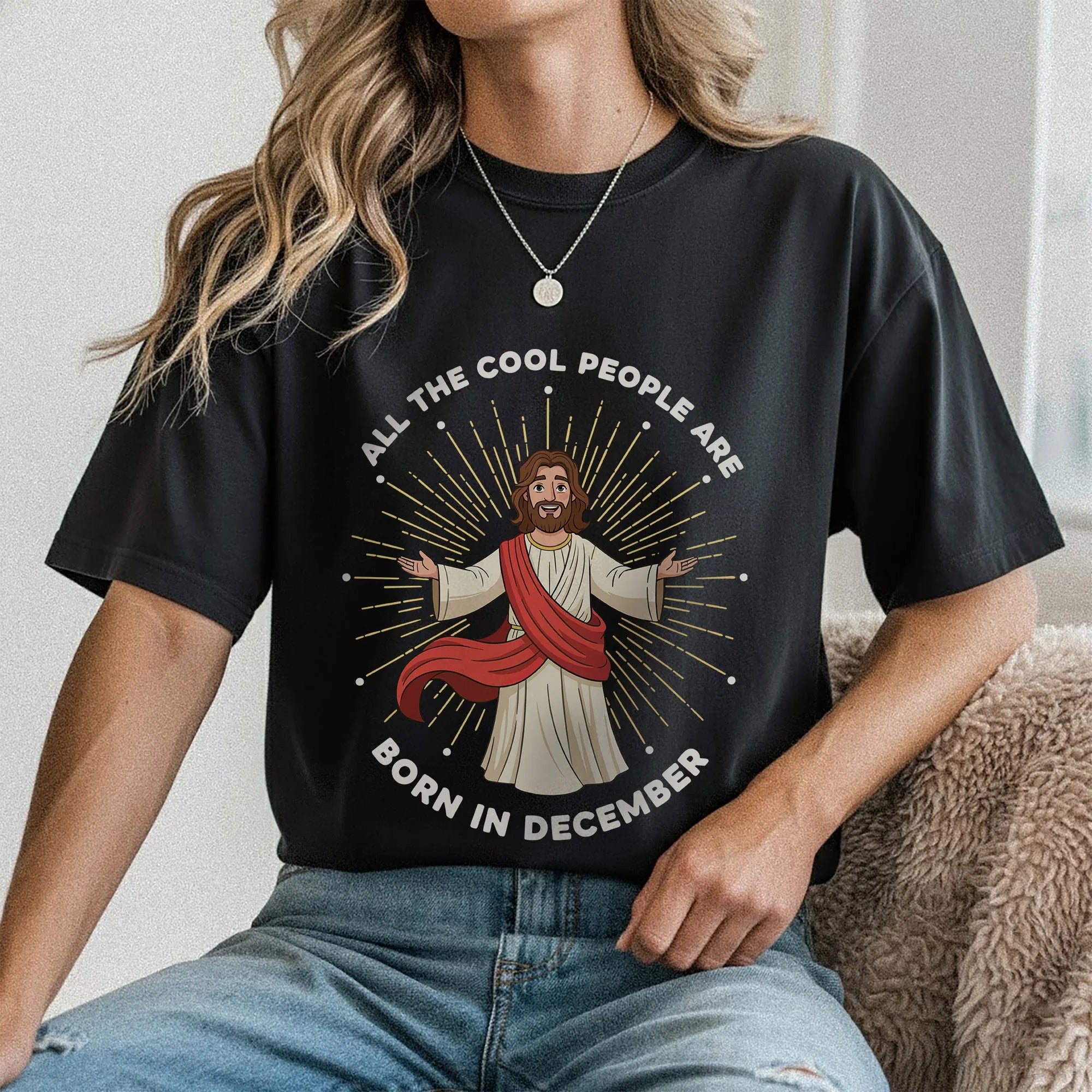 All the Cool People Are Born in December – Jesus Design – Unisex T-shirt / Hoodie / Sweatshirt - Faith Guided Life