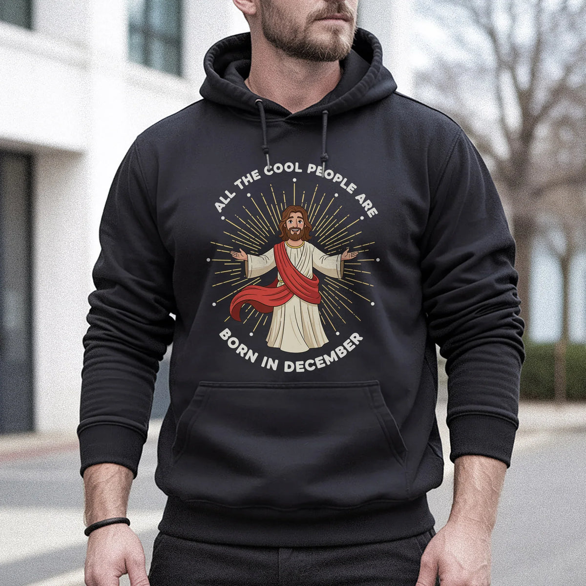 All the Cool People Are Born in December – Jesus Design – Unisex T-shirt / Hoodie / Sweatshirt - Faith Guided Life
