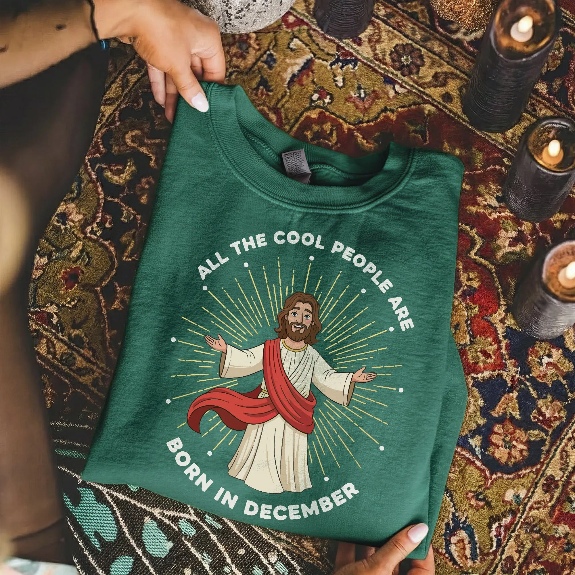All the Cool People Are Born in December – Jesus Design – Unisex T-shirt / Hoodie / Sweatshirt - Faith Guided Life