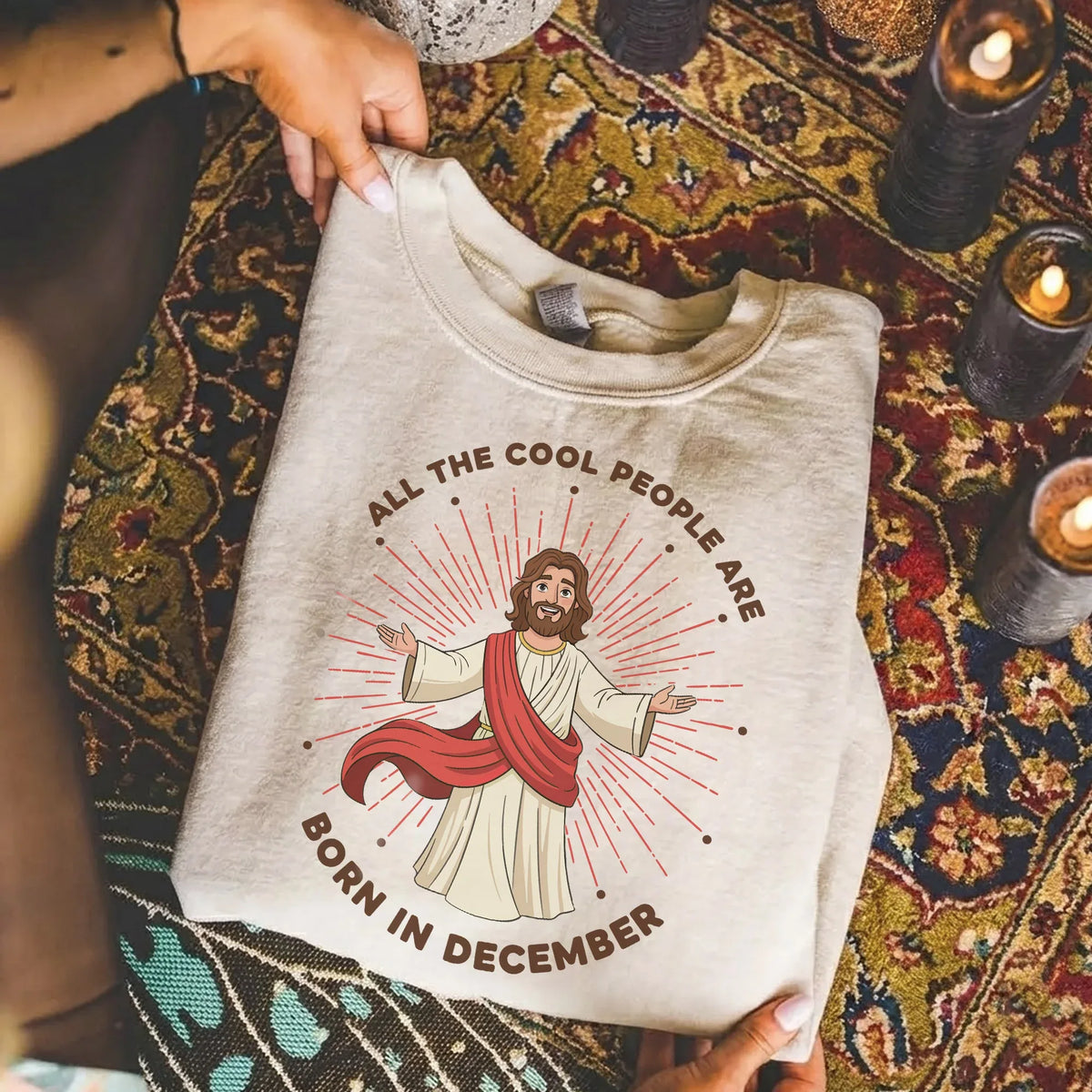 All the Cool People Are Born in December – Jesus Design – Unisex T-shirt / Hoodie / Sweatshirt - Faith Guided Life