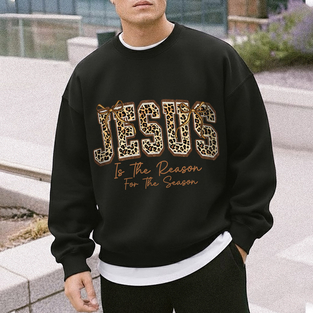 Jesus Christmas Blessing Leopard Christian - Unisex Tshirt / Hoodie / Sweatshirt